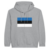 Sweat à capuche estonie coton mélangé broderie soignée