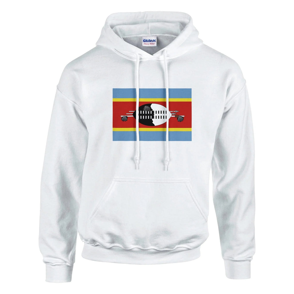 Sweat à capuche eswatini coton mélangé broderie couleur