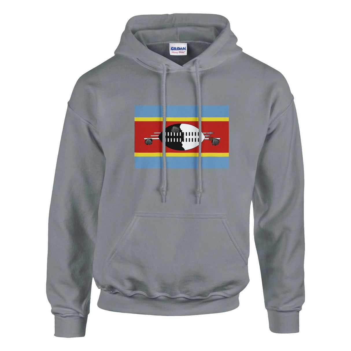Sweat à capuche eswatini coton mélangé broderie couleur