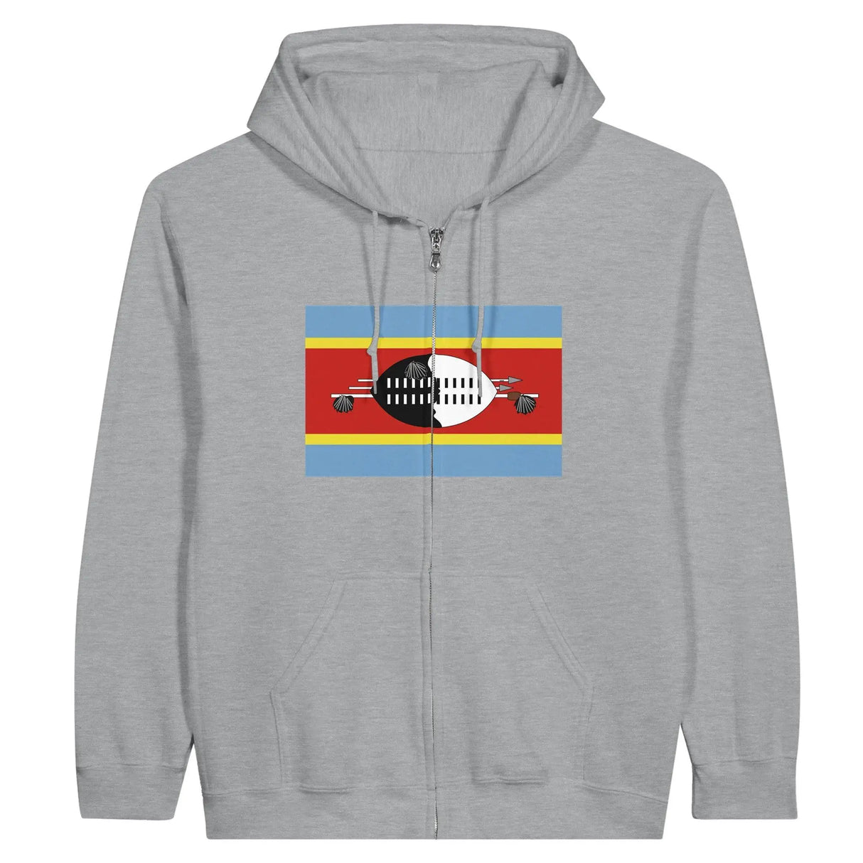 Sweat à capuche eswatini coton mélangé fermeture éclair
