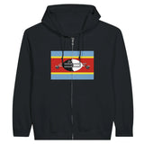 Sweat à capuche eswatini coton mélangé fermeture éclair