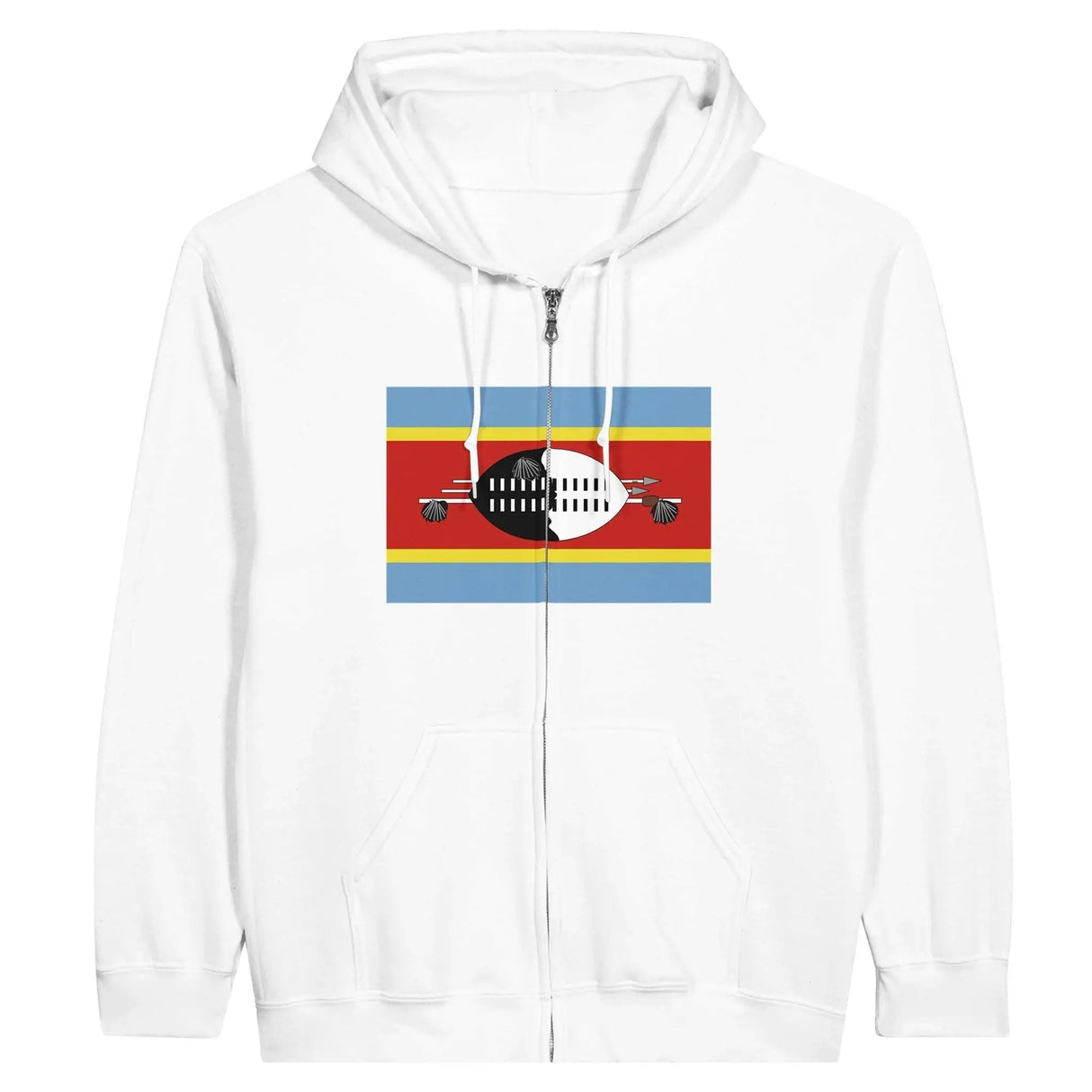 Sweat à capuche eswatini coton mélangé fermeture éclair