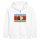 Sweat à capuche eswatini coton mélangé fermeture éclair
