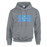 Sweat à capuche états fédérés broderie coton mélangé