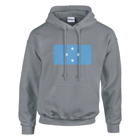 Sweat à capuche états fédérés broderie coton mélangé