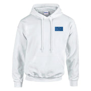 Sweat à capuche états fédérés coton mélangé broderie couleur