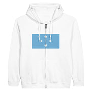 Sweat à capuche états fédérés de micronésie coton brodé