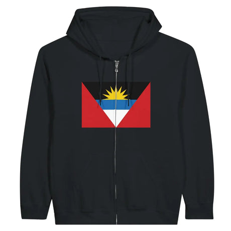 Sweat à capuche à fermeture éclair Drapeau d'Antigua-et-Barbuda - Pixelforma 