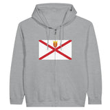 Sweat à capuche à fermeture éclair Drapeau de Jersey - Pixelforma 