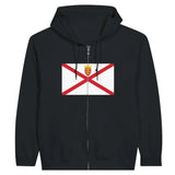 Sweat à capuche à fermeture éclair Drapeau de Jersey - Pixelforma 