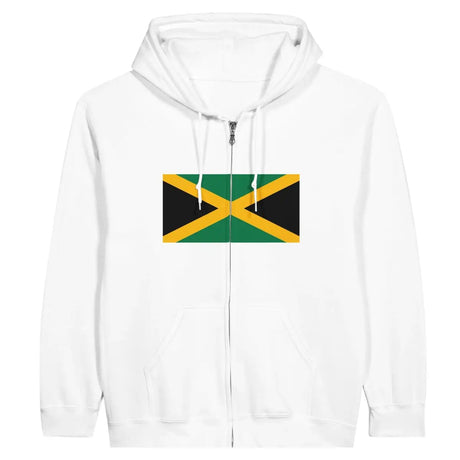 Sweat à capuche à fermeture éclair Drapeau de la Jamaïque - Pixelforma 