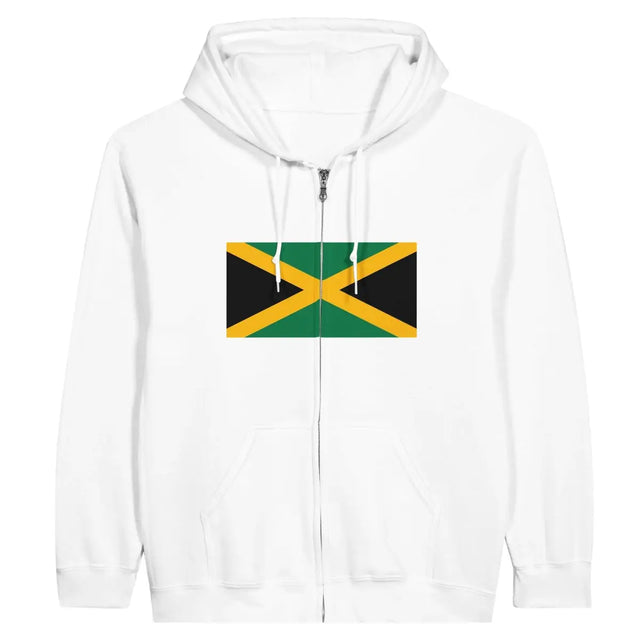 Sweat à capuche à fermeture éclair Drapeau de la Jamaïque - Pixelforma 