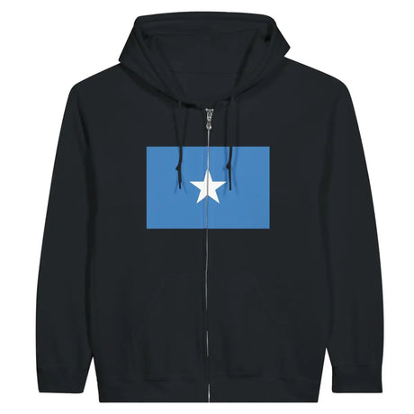 Sweat à capuche à fermeture éclair Drapeau de la Somalie - Pixelforma 