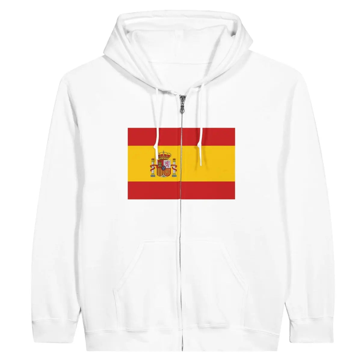 Sweat à capuche à fermeture éclair Drapeau de l'Espagne - Pixelforma 