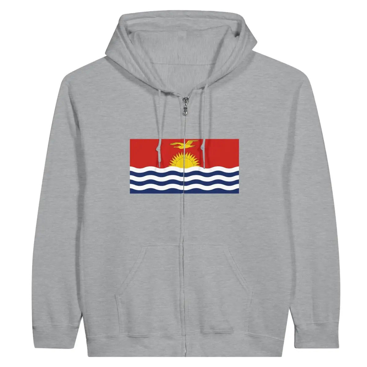 Sweat à capuche à fermeture éclair Drapeau des Kiribati - Pixelforma 