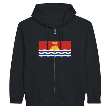 Sweat à capuche à fermeture éclair Drapeau des Kiribati - Pixelforma 