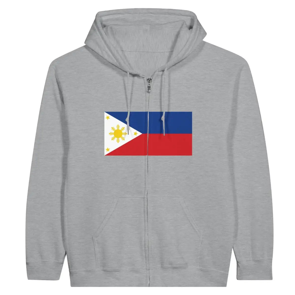 Sweat à capuche à fermeture éclair Drapeau des Philippines - Pixelforma 