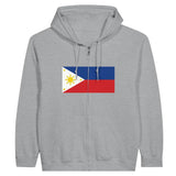 Sweat à capuche à fermeture éclair Drapeau des Philippines - Pixelforma 