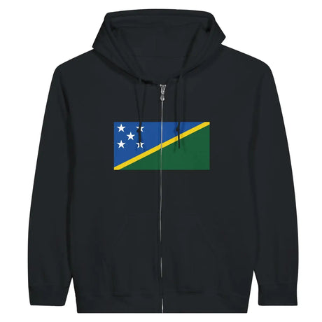 Sweat à capuche à fermeture éclair Drapeau des Salomon - Pixelforma 