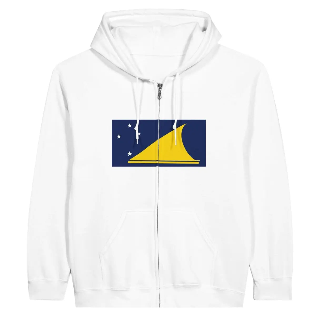 Sweat à capuche à fermeture éclair Drapeau des Tokelau - Pixelforma 