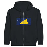 Sweat à capuche à fermeture éclair Drapeau des Tokelau - Pixelforma 