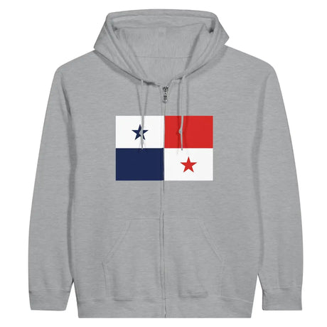 Sweat à capuche à fermeture éclair Drapeau du Panama - Pixelforma 