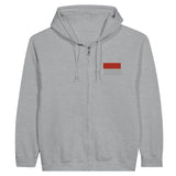 Sweat à capuche à fermeture éclair drapeau indonésie en broderie - pixelformaflag
