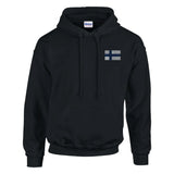 Sweat à capuche finlande brodé coton mélangé recyclé
