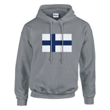 Sweat à capuche finlande coton mélangé broderie durable