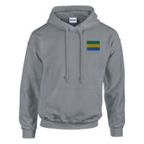 Sweat à capuche gabon brodé coton mélangé confortable