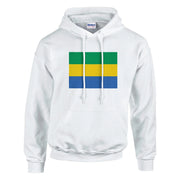 Sweat à capuche gabon coton mélangé broderie couleur