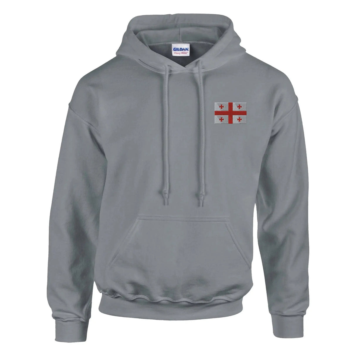 Sweat à capuche géorgie broderie couleur coton mélangé