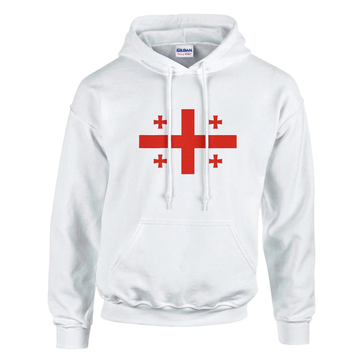Sweat à capuche géorgie coton mélangé broderie couleur