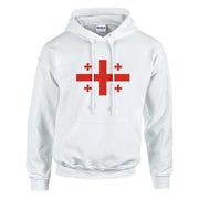 Sweat à capuche géorgie coton mélangé broderie couleur