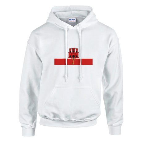 Sweat à capuche gibraltar coton mélangé broderie couleur
