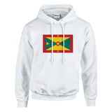 Sweat à capuche grenade coton mélangé broderie couleur