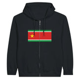 Sweat à capuche guadeloupe coton mélangé broderie soignée