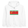 Sweat à capuche guadeloupe coton mélangé broderie soignée