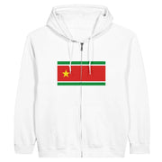 Sweat à capuche guadeloupe coton mélangé broderie soignée