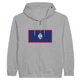 Sweat à capuche guam coton mélangé broderie confort optimal