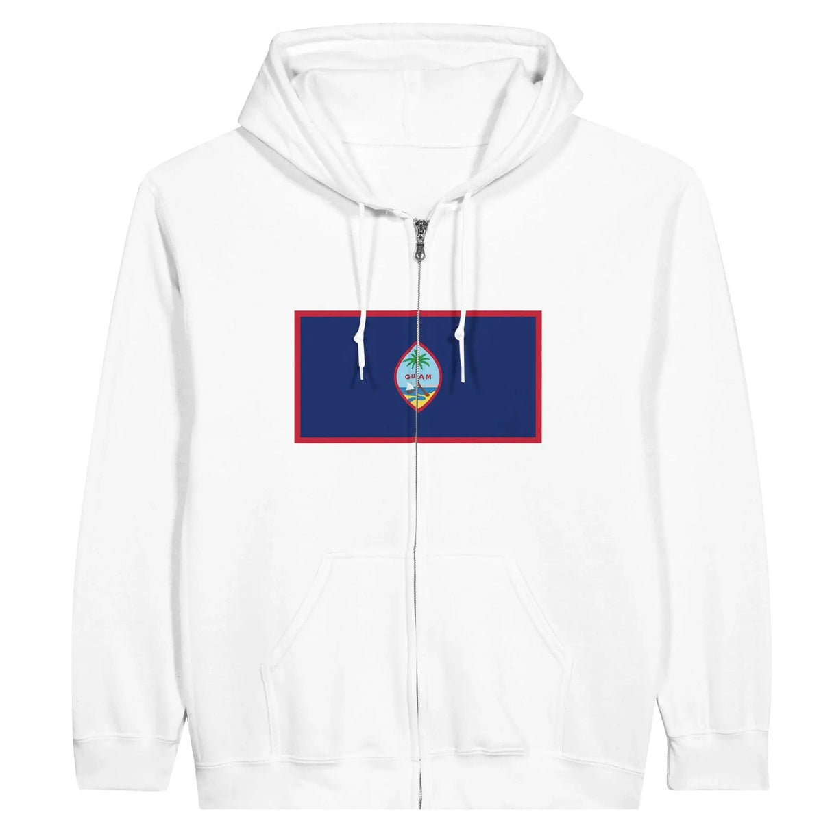 Sweat à capuche guam coton mélangé broderie confort optimal
