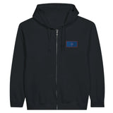 Sweat à capuche guam coton mélangé broderie couleur