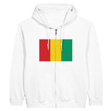 Sweat à capuche guinée coton mélangé broderie confort