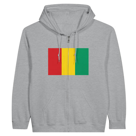 Sweat à capuche guinée coton mélangé broderie confort