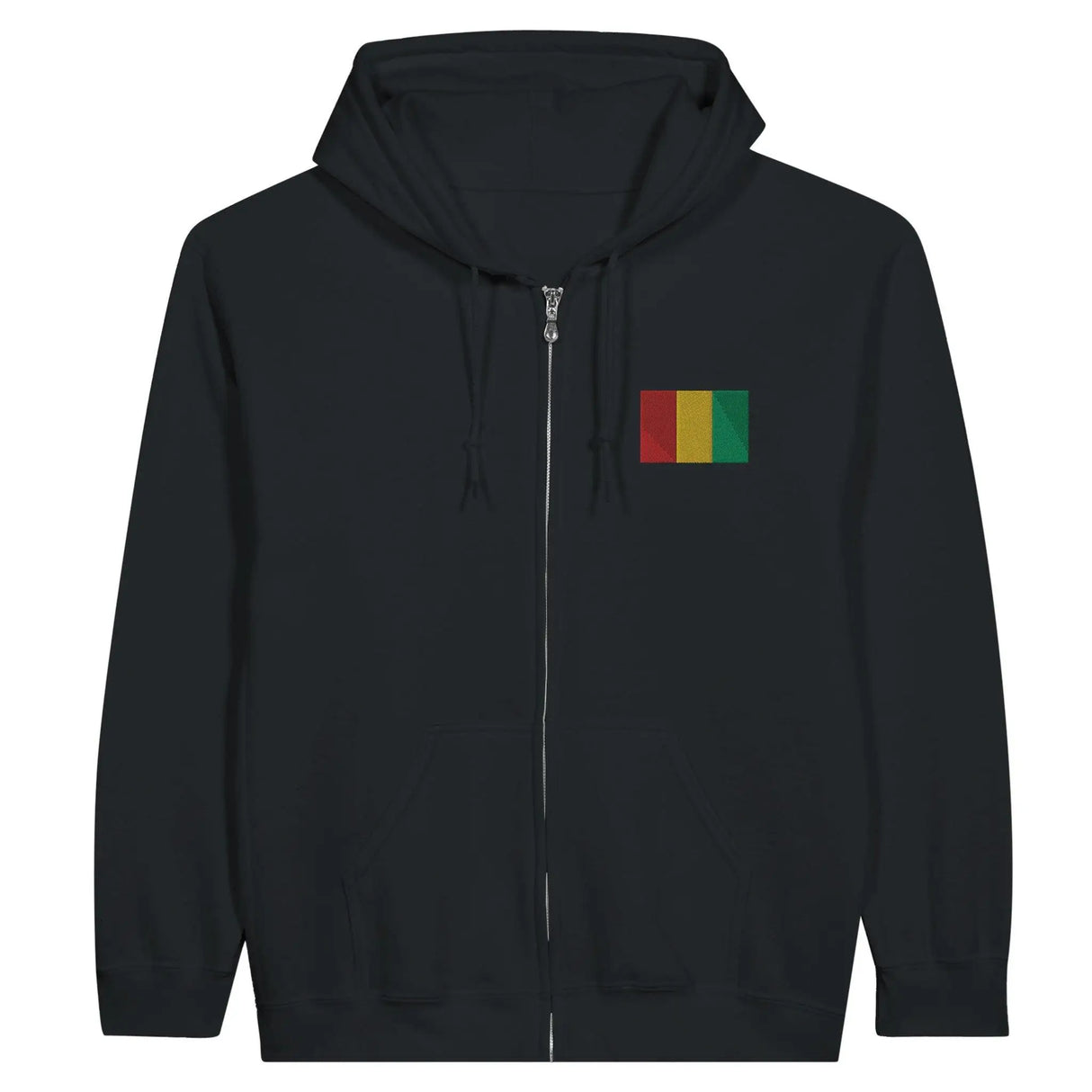 Sweat à capuche guinée coton mélangé broderie couleur