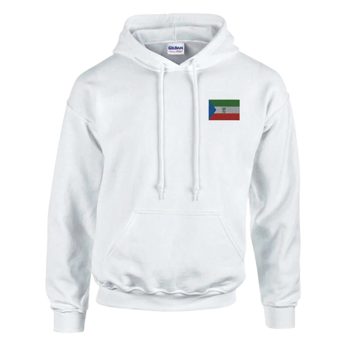 Sweat à capuche guinée équatoriale coton broderie couleur