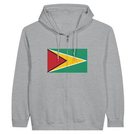 Sweat à capuche guyana coton mélangé fermeture éclair