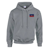 Sweat à capuche haïti broderie couleur coton mélangé
