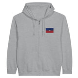 Sweat à capuche haïti coton mélangé broderie couleur