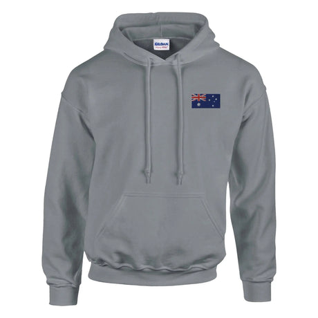 Sweat à capuche île heard-et-macdonald brodé coton mélangé
